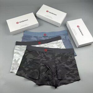 Lululemon Classic Logo Mens Camouflage Boxer Briefs 3 Pack